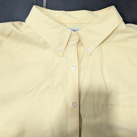 butter yellow button down - Picture 4 of 6